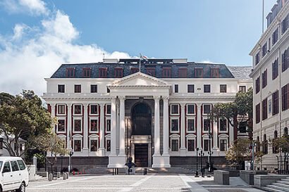 Parliament in Cape Town, South Africa, where Finance Minister Enoch Godongwana delivered the mid-term budget statement on Wednesday.