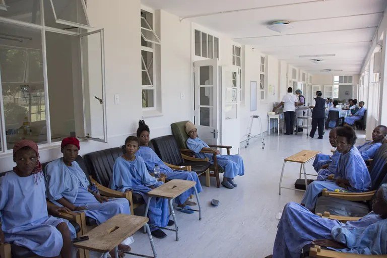 Patients at a care facility in South Africa, for illustration.