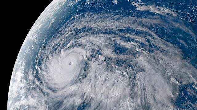 A satellite view of a super typhoon over the western Pacific. Champi is expected to enter the Philippine Area of Responsibility on Tuesday as Rosal.