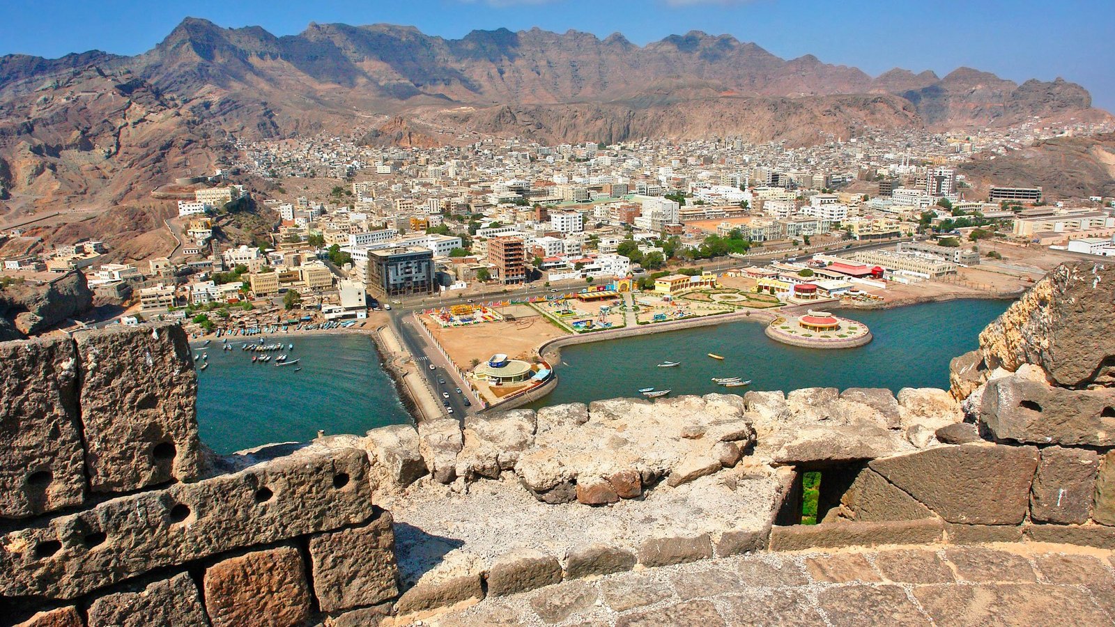 The port city of Aden, Yemen.
